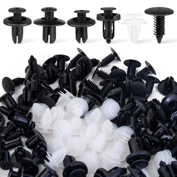 Remaches plásticos Griine, 150 piezas, 6 tamaños, nylon para auto
