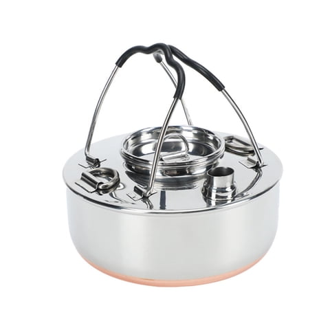 Ioensy - Hervidor Portátil Para Acampar, Fogata, Mochila Para Exteriores, Tetera, Cocina