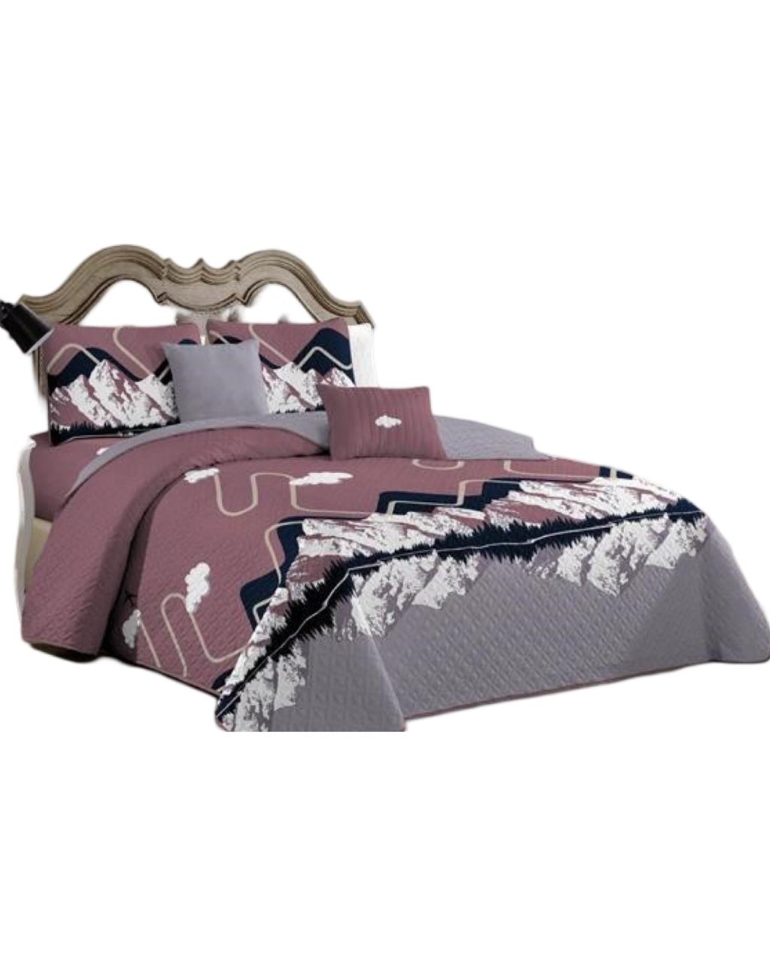 Genérico - Cubrecama Quilt 2 Plazas+2 Fundas Verano Fresco 13N19