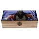 thumbnail image 1 of Rey Lobo Caja Organizadora de Madera Rústica - Caja Decorativa Multifuncional para Escritorio, Hogar, Oficina, Joyas y Manualidades, 1 of 6