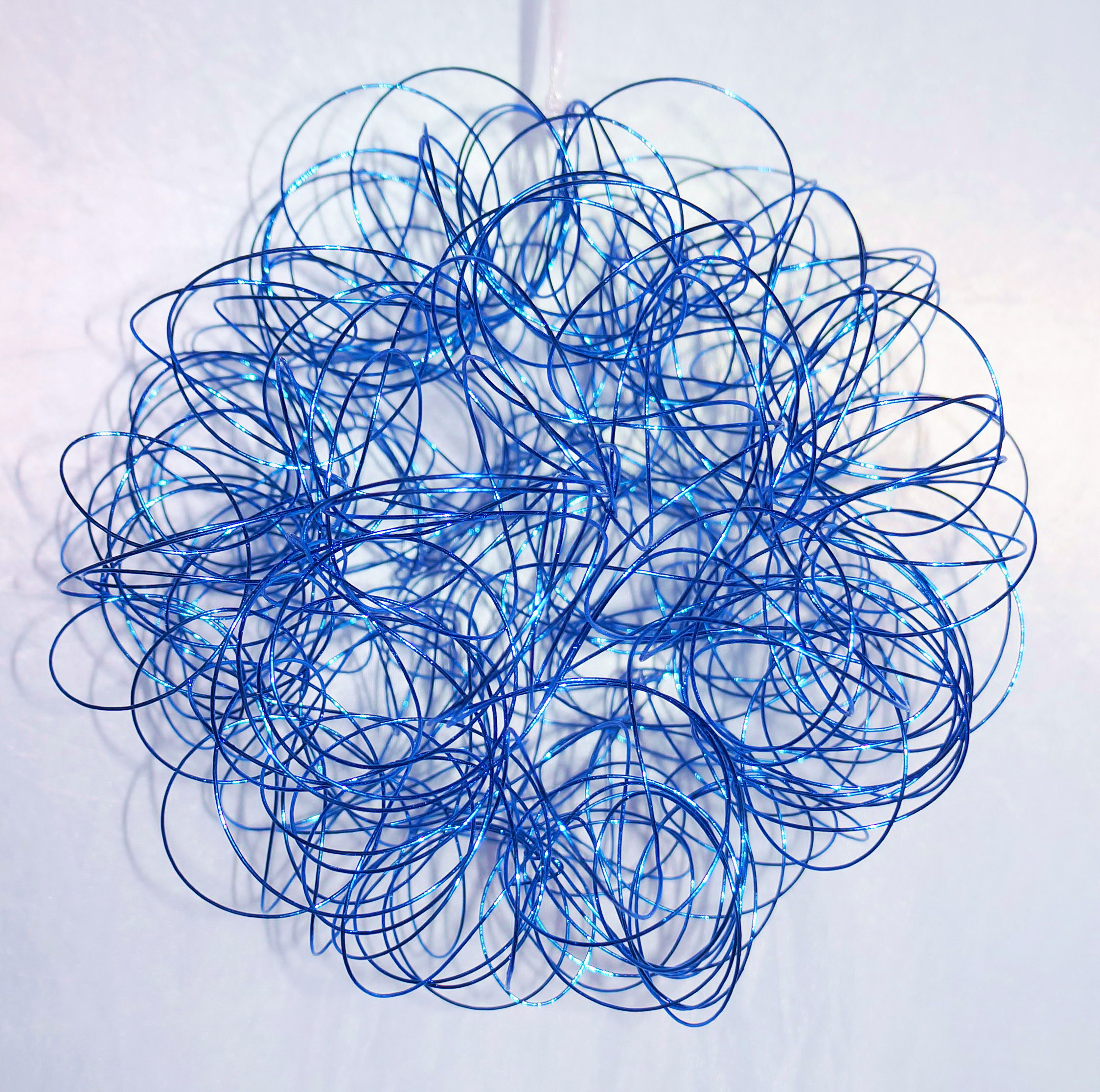 Corel - Pack De 2 Esfera De Alambre Navideña Azul 15Cm