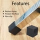thumbnail image 3 of Tapones Protectores De Goma Para Patas De Silla 25x25 Mm 12 Piezas, 3 of 4
