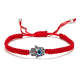 thumbnail image 1 of Pulsera ojo turco mano de fátima hilo amuleto Rojo #2, 1 of 3