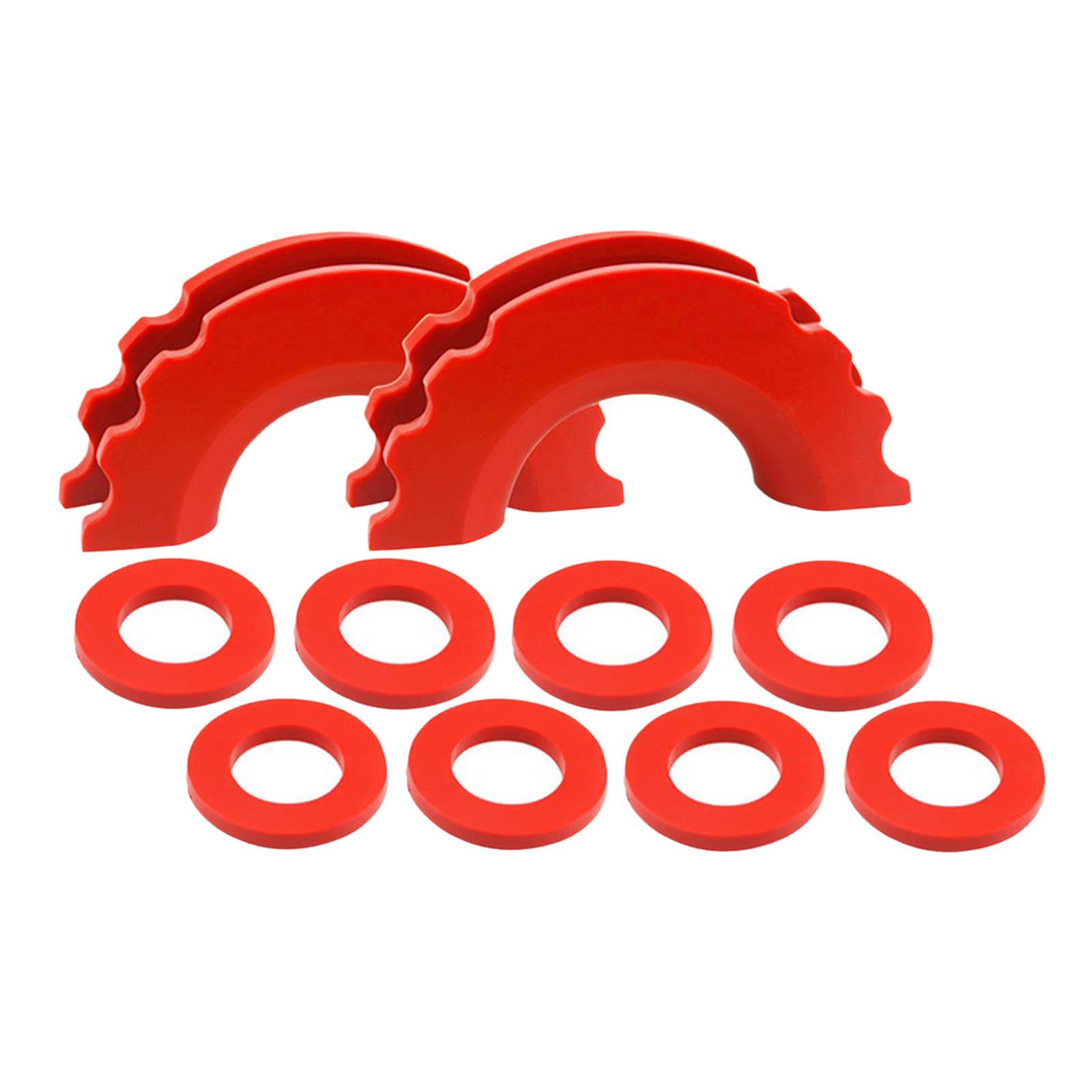 Magideal - Aislador De Grillete De Anillo En Arandelas Fácil Instalación Único Multifunción De Alto Rendimiento Profesional De 3/4 Pulgadas Para Piezas De Rojo