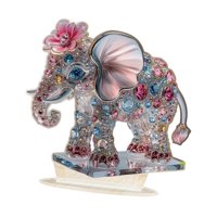 Magideal - Adorno De Decoración De Animales Acrílicos 2D, Letrero Plano Atractivo, Ideal Como Regalo, Centro De Mesa, Exhibición De Escritorio, Decoración De Fie Elefante