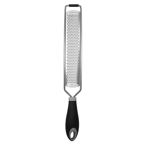 Rallador de cocina, rallador de queso, rallador de parmesano, rallador de cocina de acero inoxidable negro