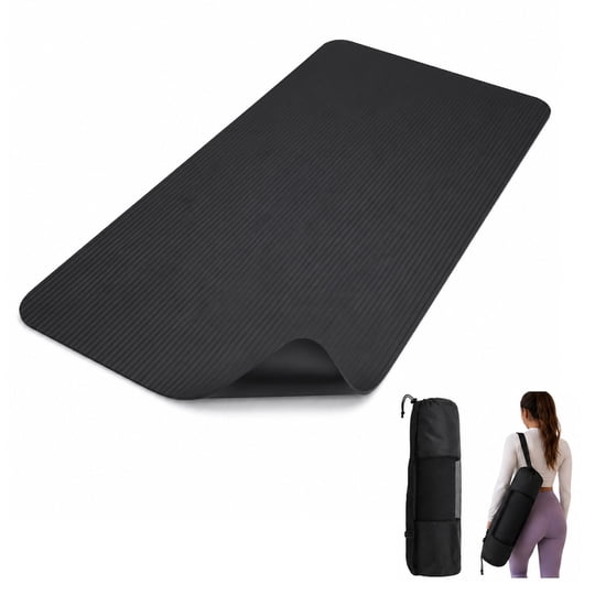 Mundo Online - Mat Yoga Colchoneta Tpe 10 Mm + Bolso Y Correa Negro