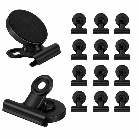 Clips Magnéticos Mindful Design Paquete de 12 - Negro