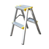 Ioensy - Escalera De Tijera De 2 Escalones, Portátil, Para Oficina, Hogar, Antideslizante, Plegable