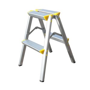 Ioensy - Escalera De Tijera De 2 Escalones, Portátil, Para Oficina, Hogar, Antideslizante, Plegable