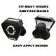 thumbnail image 2 of Clip para Visor O SHIELD de Ajuste Amplio para Casco – Negro, 2 of 5