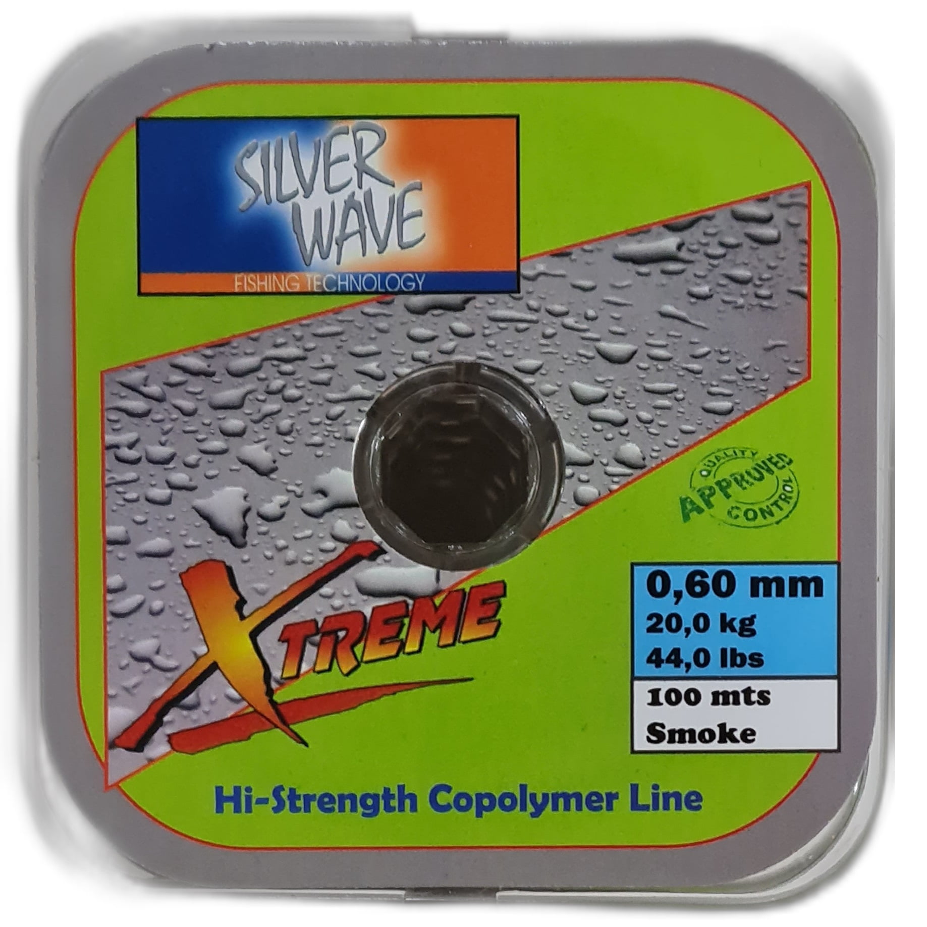 Silver Wave - Nylon De Pesca Transp Humo 0,60mm Resisten 20kg Bobina100mts