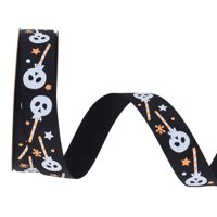 Magideal - Cinta Decorativa Halloween Para Manualidades Diy Adorno Festivo Lazos Para Regalos Decoración De Fiestas Hecha De Poliéster Resistente Adecuada Para Negro