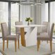 thumbnail image 2 of Juego Comedor Vezna Amada 4 Sillas Blanco - Café, 2 of 6