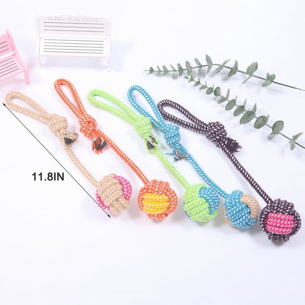Pet Knot Toy For Dog & Cat, Various Cotton Rope Interactive Dog Chew Toys, Random Color