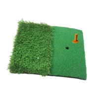 Magideal - Estera Para Golpear Golf, Suministros De Estera De Práctica, Accesorios, Almohadilla De Práctica Multifunción, Alfombra Verde Para Entrenamiento De Doble Color