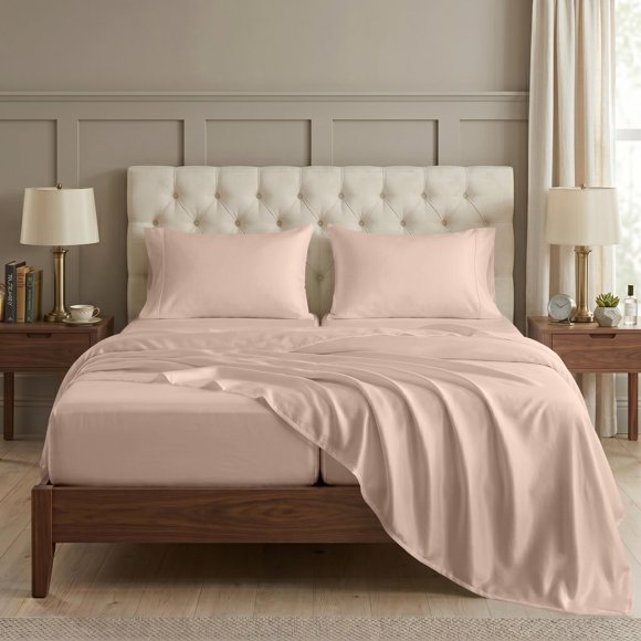 Juego de sábanas LANE LINEN Queen Sepia Rose Satén