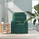 thumbnail image 4 of Sillón Reclinable con Masaje Casafoyer en Terciopelo Verde Oscuro, 4 of 5