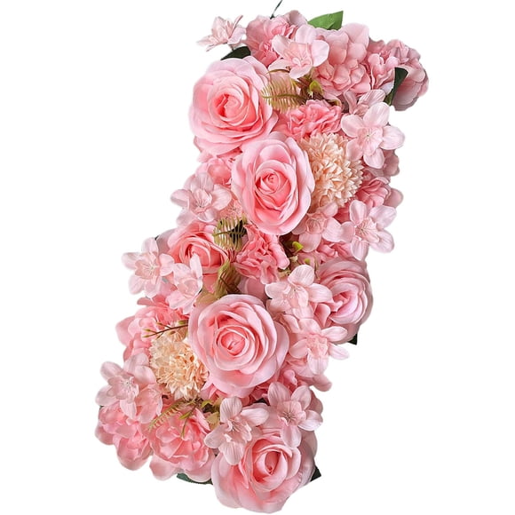 Paneles De Pared De Flores Camino De La Boda Flores Citadas Decoración De La Puerta Rosa