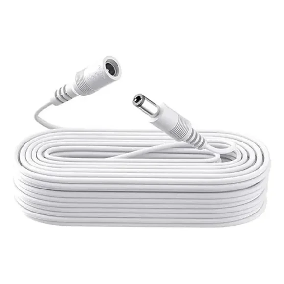Cable Cámara Seguridad Extensor Universal 10 Metros 12v Blanco