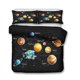 thumbnail image 1 of Space Galaxy Boys Girls Gift Quilt Duvet Cover Set Home Textiles 3-Piece Bedding Set, 1 of 4