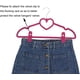 thumbnail image 2 of Paquete de 20 pinzas de terciopelo para perchas de pantalones color marfil, pinzas resistentes con dedos flocados, perfectas para usar con perchas de terciopelo de línea delgada., 2 of 5