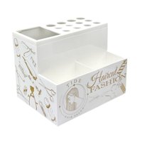Magideal - Caja Para Tijeras De Peluquería, Organizador De Salón, Titular De Tijeras De Salón Profesional, Soporte Para Tijeras De Peluquería Para Peines Y Clips Blanco