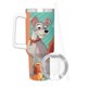 thumbnail image 3 of La Dama y el Vagabundo Vaso aislado de acero inoxidable con asa, diseño temático, regalo para familia, amigos y fans; incluye pajita y encaja en el portavasos estándar, 40 oz, 3 of 6