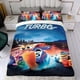 thumbnail image 4 of Turbo Conjunto de sábanas temático, trío de piezas, cómodo y amigable con la piel, diseño único, regalo de decoración para el hogar para familiares, amigos y fans,140cm *210cm, 4 of 6