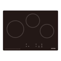 Groner - Encimera Vitrocerámica Touch Black 3Q