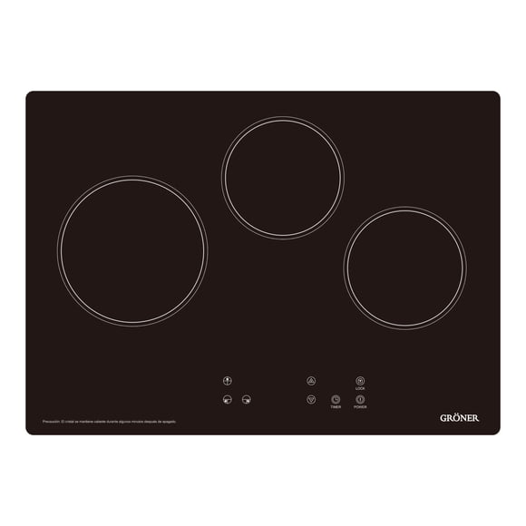 Encimera Vitrocerámica Touch Black 3q