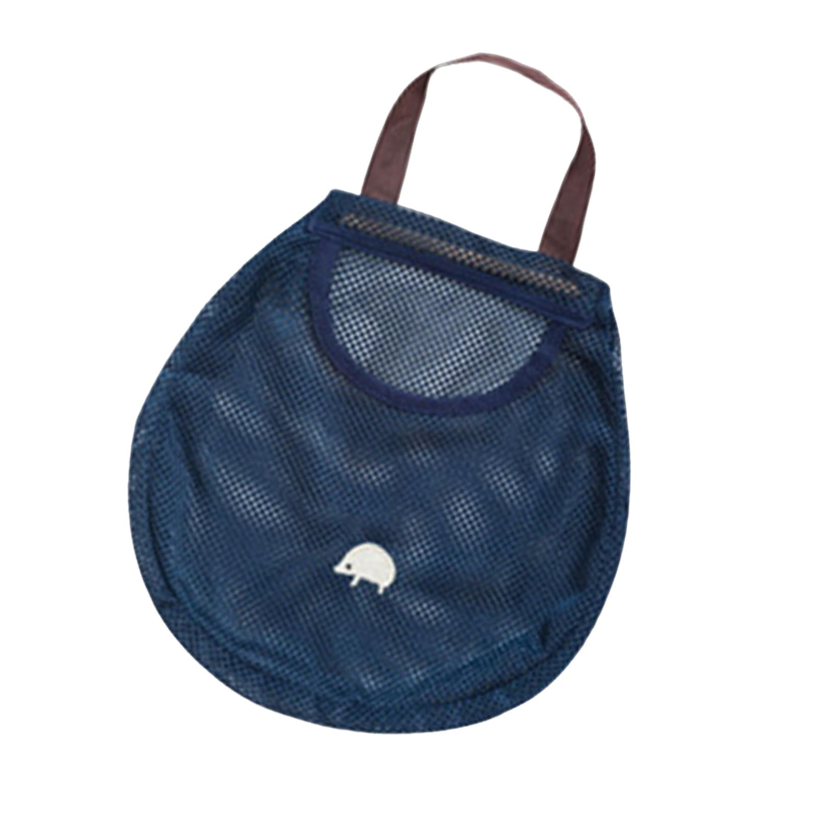 Ioensy - Bolsa De Almacenamiento Colgante De Malla De Apertura Amplia Para Cocina De Frutas Y Verduras Azul