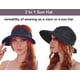 thumbnail image 5 of Sombreros para mujer con visera de playa convertible y protección solar UV UPF 50+, 5 of 5