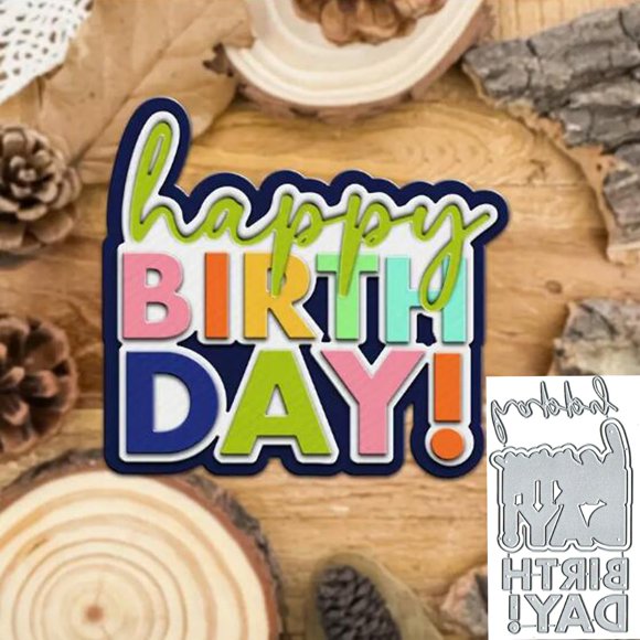Juego de Troqueles Yeyert "Feliz Cumpleaños"