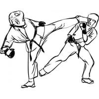 Rienda Libre Graphics - Decomural Karate Fight Martial Arts Ws-18844