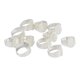 thumbnail image 2 of 10 Piezas De Cobre Amarillo Ajustable Anillo De Plata Oval Blanco Bisel Anillo Cabochon DIY, 2 of 3
