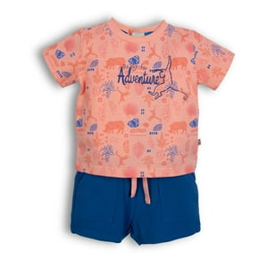 Conjunto Bebe Niño Salmon Pillin