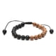 thumbnail image 1 of Pulsera unisex ajustable con esferas de madera y ónix, 1 of 6