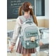 thumbnail image 2 of Waterproof Teenage Bookbag Resistant to dirt Nylon Rucksack Fashion Girl Backpack Women School Bag High School Schoolbag Black, 2 of 3