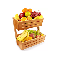 Importclick - Frutero Verdulero Madera Organizador Rack Cocina