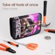 thumbnail image 3 of Twisted Metal Bolsa de Almacenamiento Plegable Portátil con Compartimentos, Organizador de Herramientas Multi-Bolsillo, Uso Dual Viaje y Hogar 26.5*17.8cm, 3 of 5