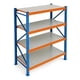 thumbnail image 4 of X2 Rack Metálico Industrial 4 Niveles 150x200x50 cm Azul/Naranja, 4 of 4
