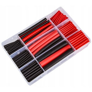 Soliot - Set 150 Tubos Termoretractil Aislante Rojo Negro