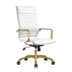 thumbnail image 1 of Silla de oficina LeisureMod Harris con respaldo alto con tapicería de cuero, 1 of 7