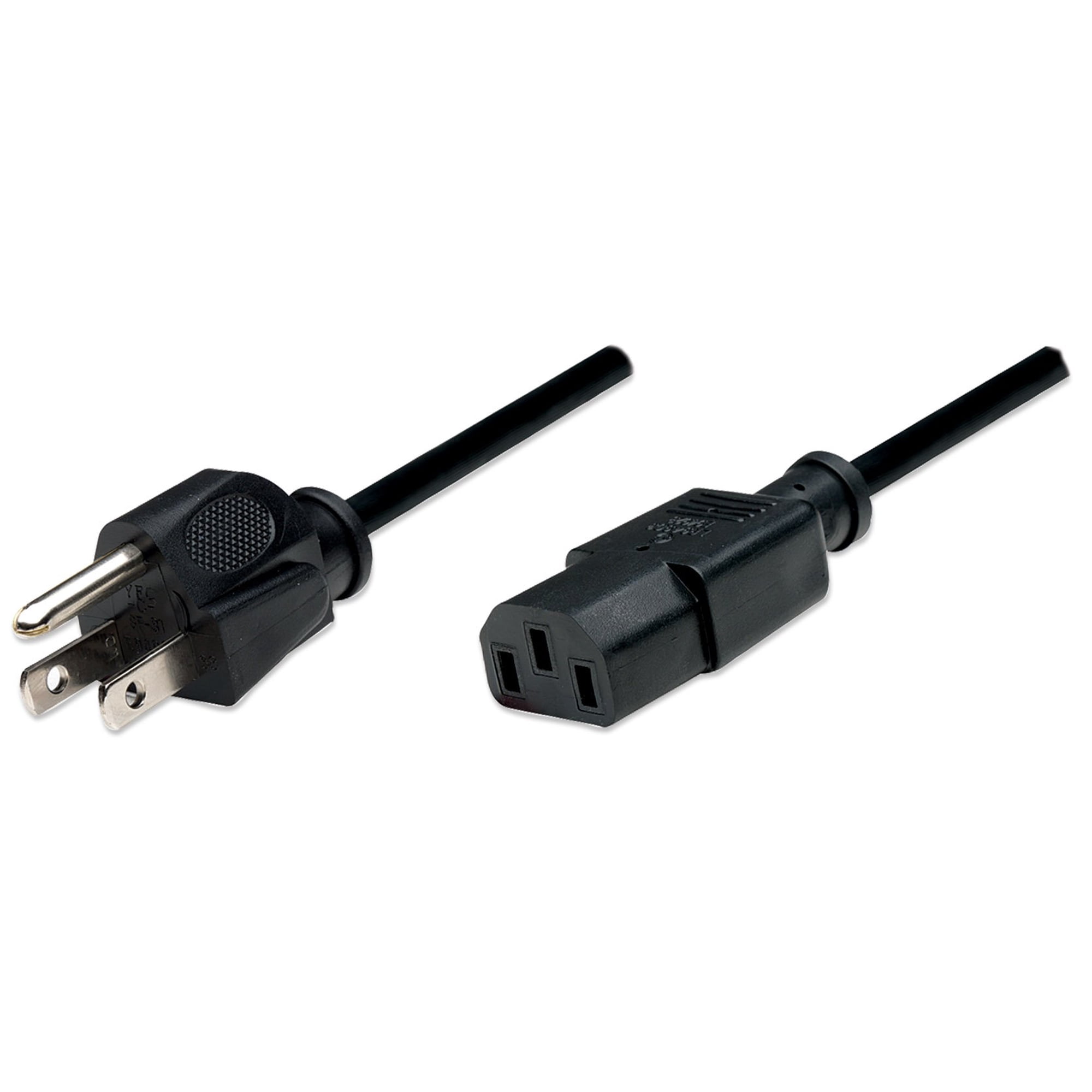 Cable De Alimentación Manhattan 1,8 M Iec C13 A Nema 5-15