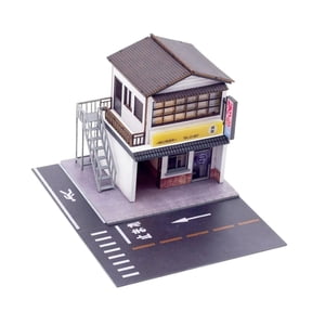 Magideal - Miniatura 1:64 Escala Tintorerías Diorama Colección Regalos, Diseño De Escritorio Ciudad Modelo De Bricolaje, Paisaje Del Hogar Oficina Escena Juguete
