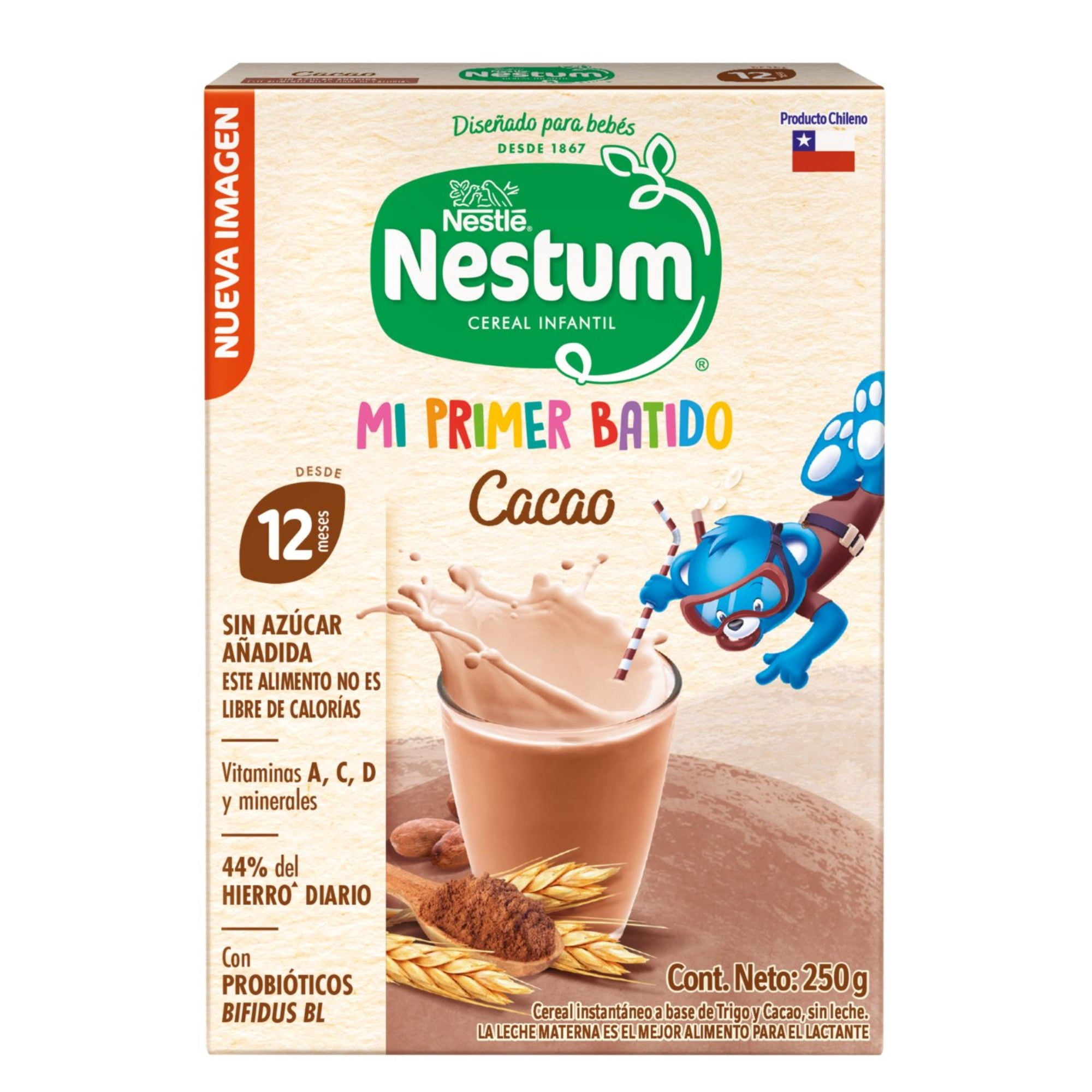 Cereal Infantil Cacao 250 g Nestum