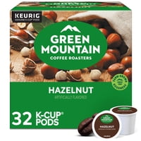 Green Mountain Coffee Roasters - Cápsulas De Café Keurig K-Cup Green Mountain Hazelnut, 32 Unidades