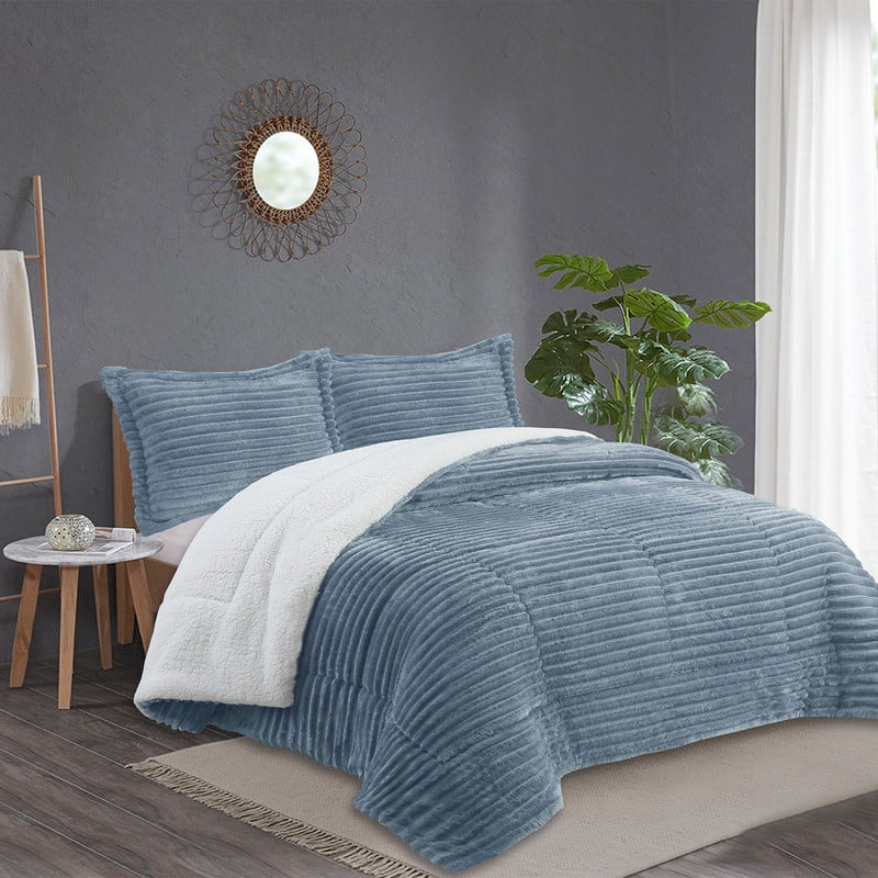 Plumon Andes Stripe Azul King