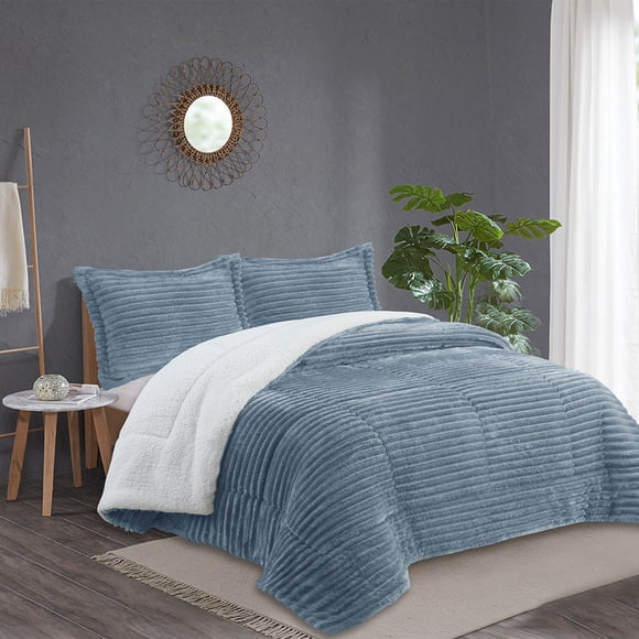 Plumon Stripe Azul King